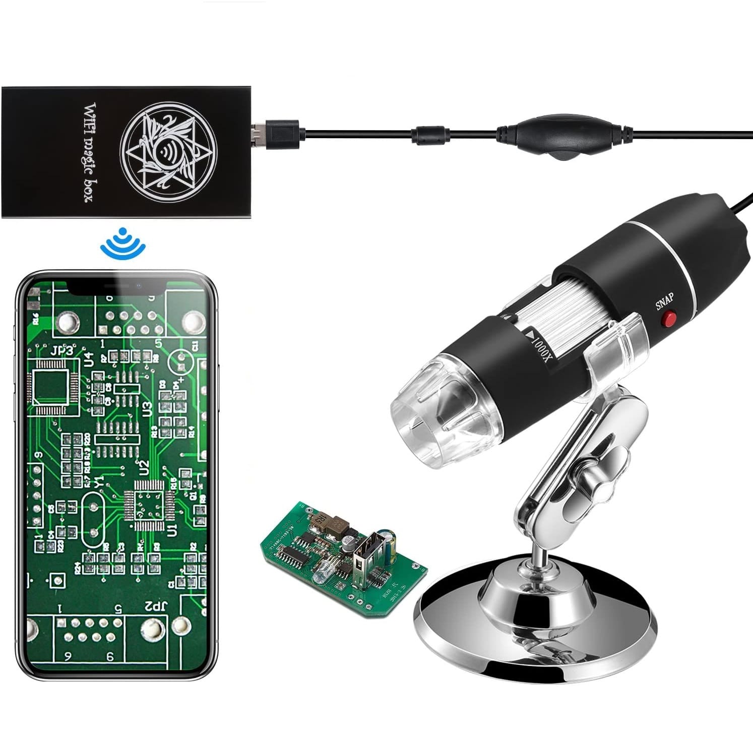 Jiusion Wi-Fi USB Digital Handheld Microscope