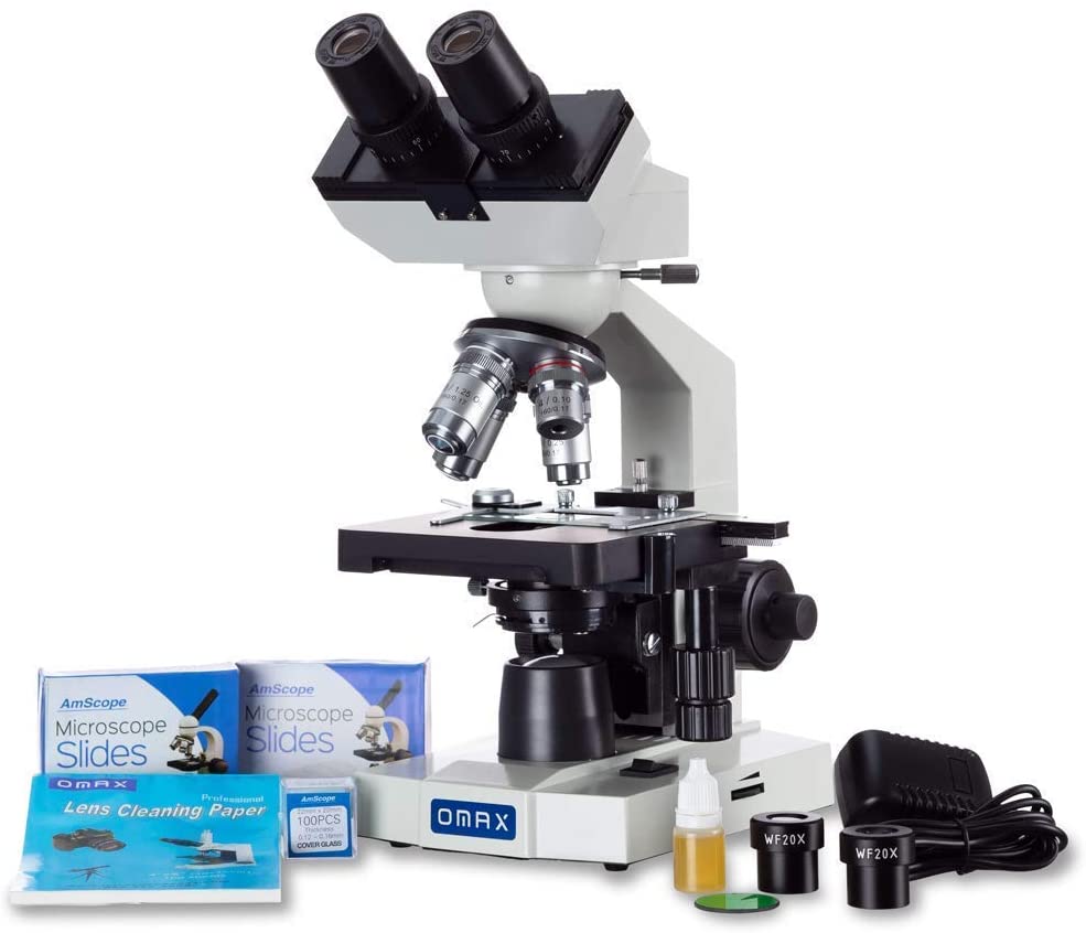OMAX 40X-2500X LED Binocular Compound Lab Microscope