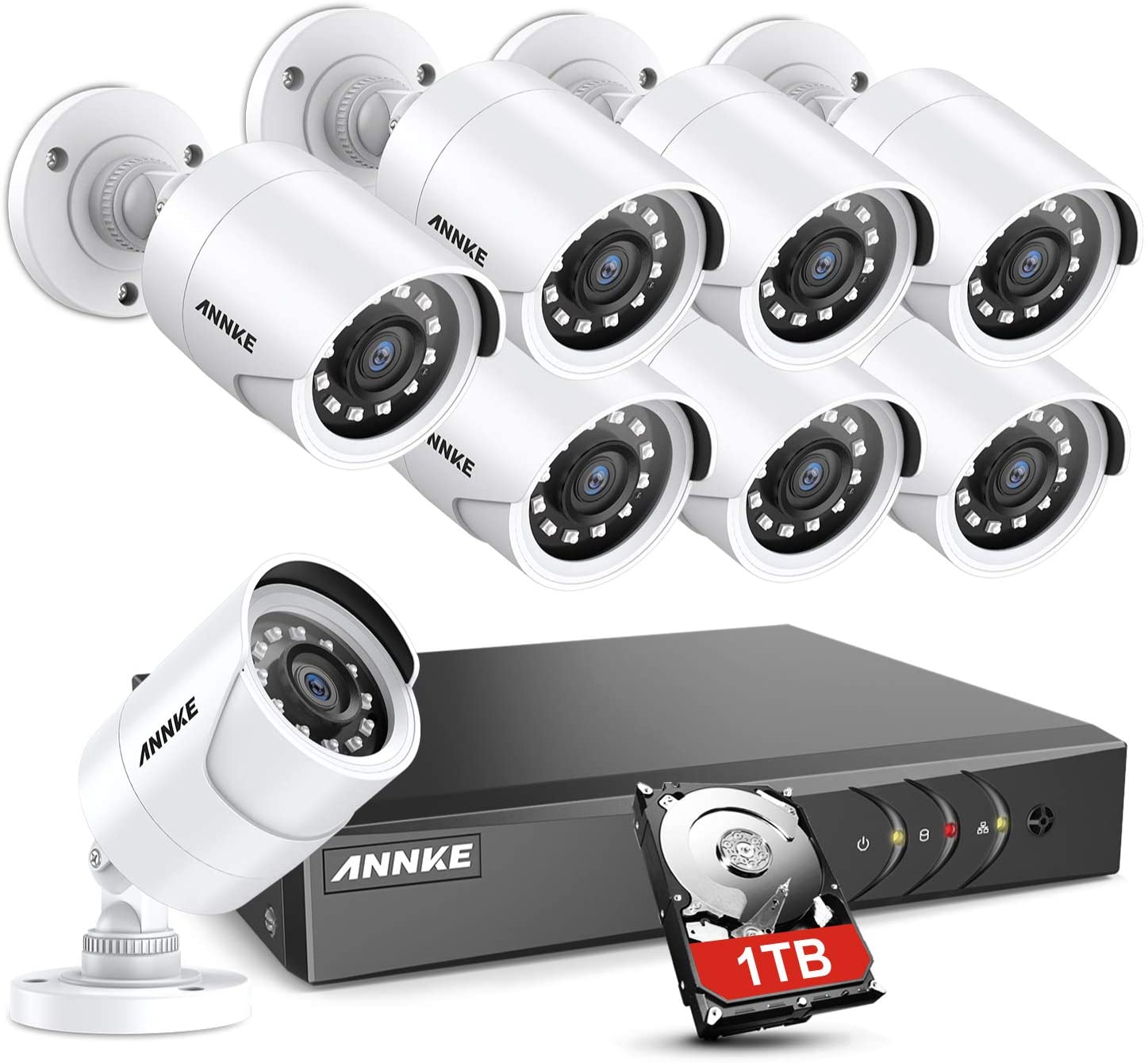ANNKE 8CH Security Surveillance System H.265+