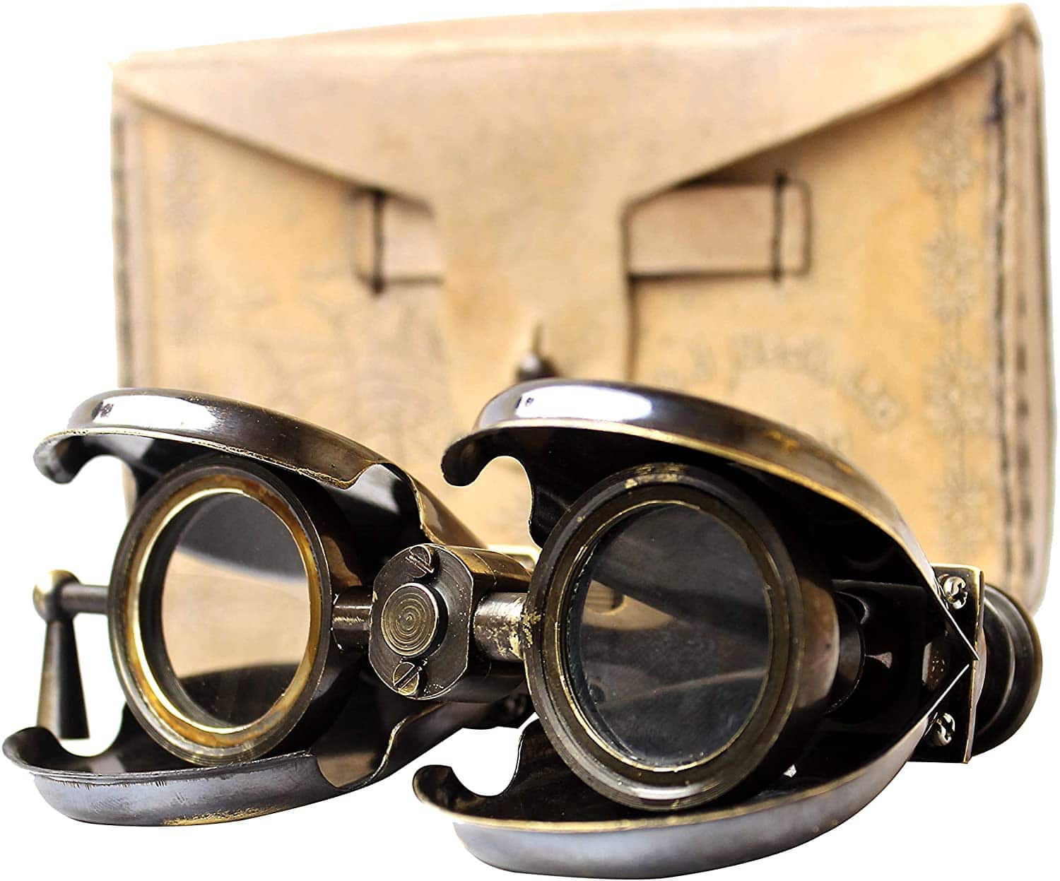 Vintage Antique Spy Glass 1857 R & J Beck Brass Binocular